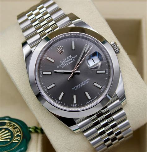 when did rolex introduce the rhodium color dial|Rolex datejust 41 ref 126300.